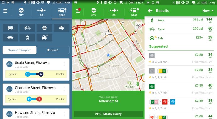 Najlepsze aplikacje na Androida 2015 – Citymapper