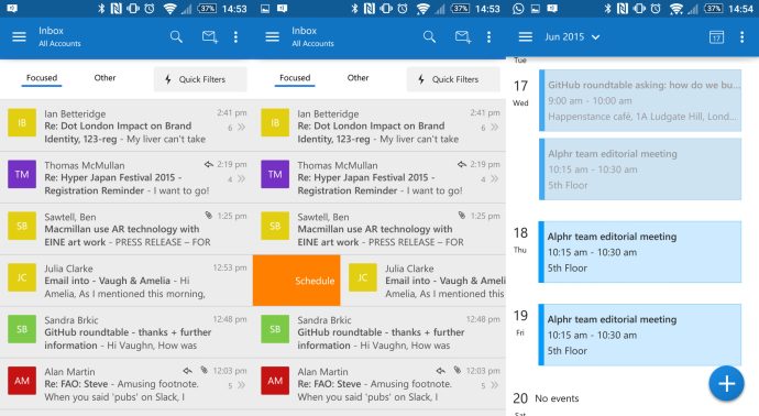 Najlepsze aplikacje na Androida 2015 — Microsoft Outlook