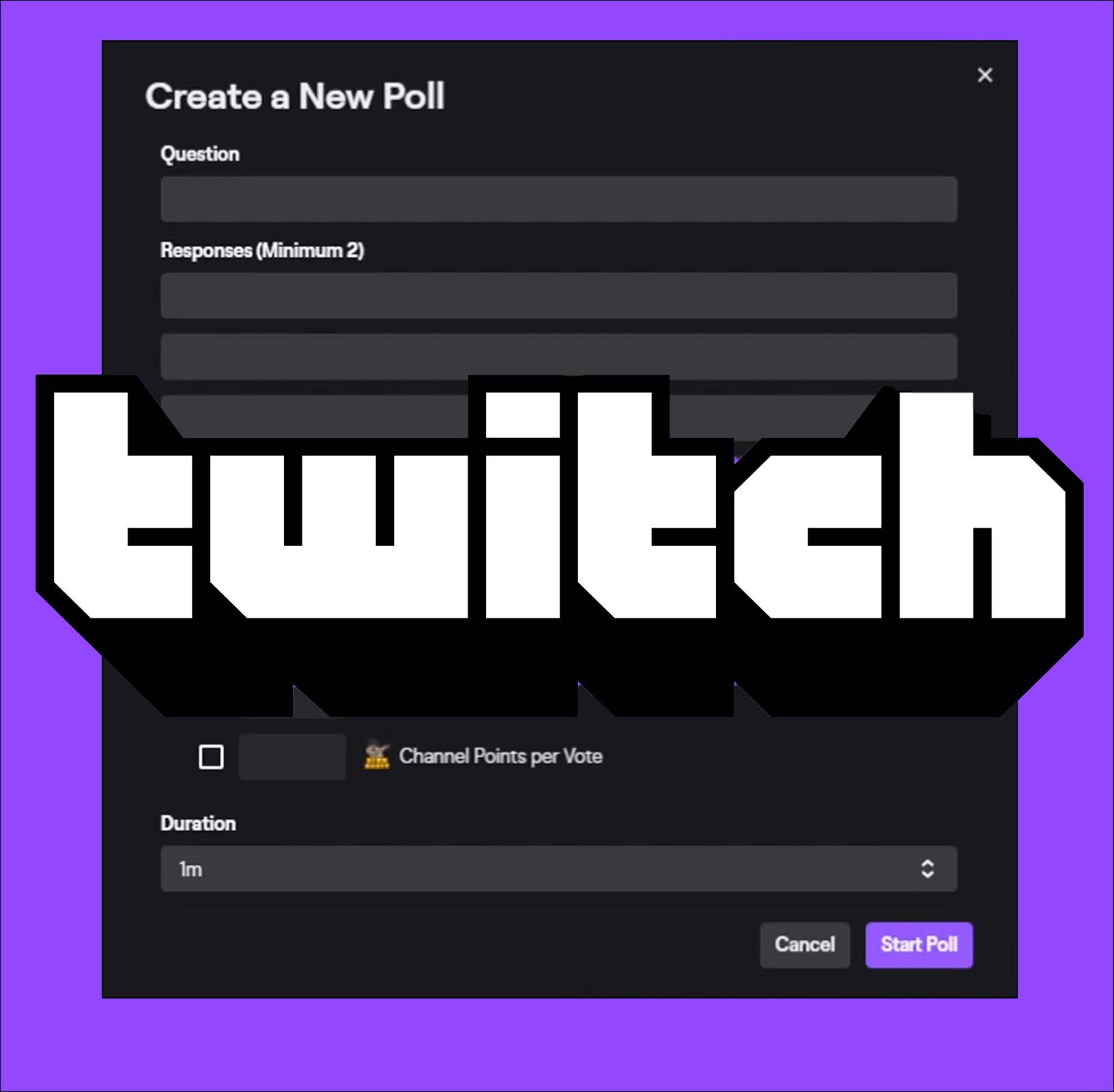 Hvordan lage en meningsmåling i Twitch