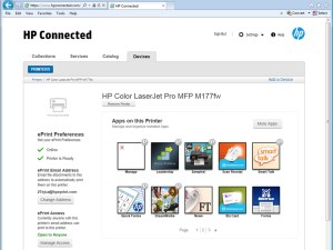 طابعة HP Color LaserJet Pro MFP M177fw