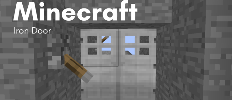 Kā atvērt dzelzs durvis programmā Minecraft
