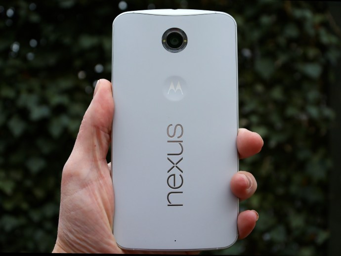Nexus 6 recension - en vy av baksidan