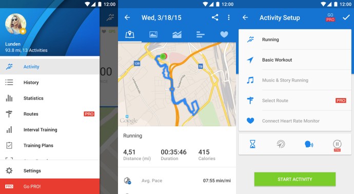 Bedste Android-apps 2015 - Runtastic