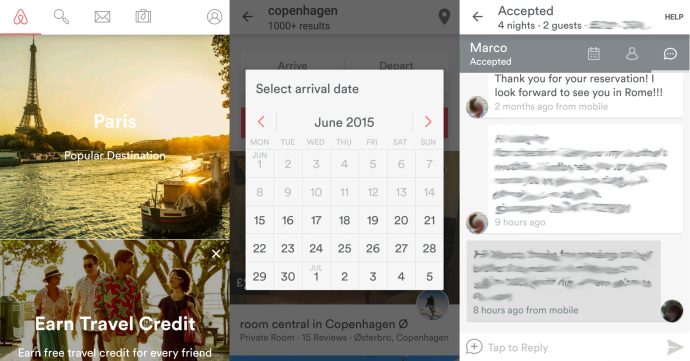 Bedste Android-apps 2015 - AirBnB