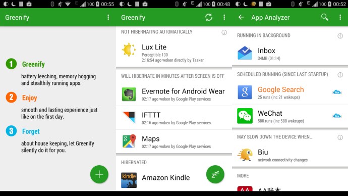 Bedste Android-apps 2015 - Greenify