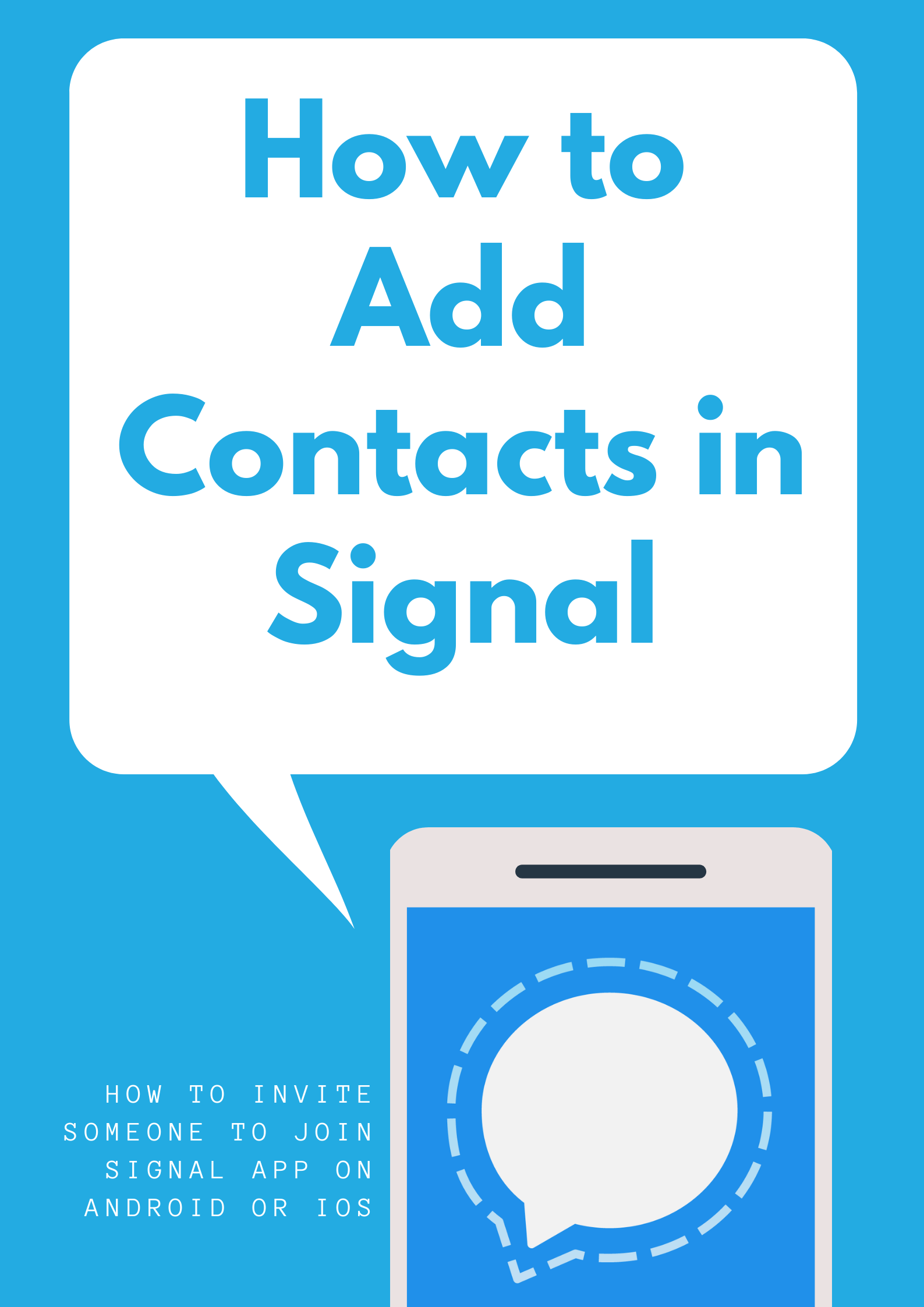 Hur man lägger till kontakter i Signal