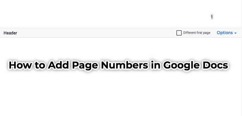Kako dodati brojeve stranica u Google dokumente