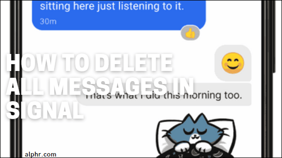 Cómo eliminar todos los mensajes en Signal
