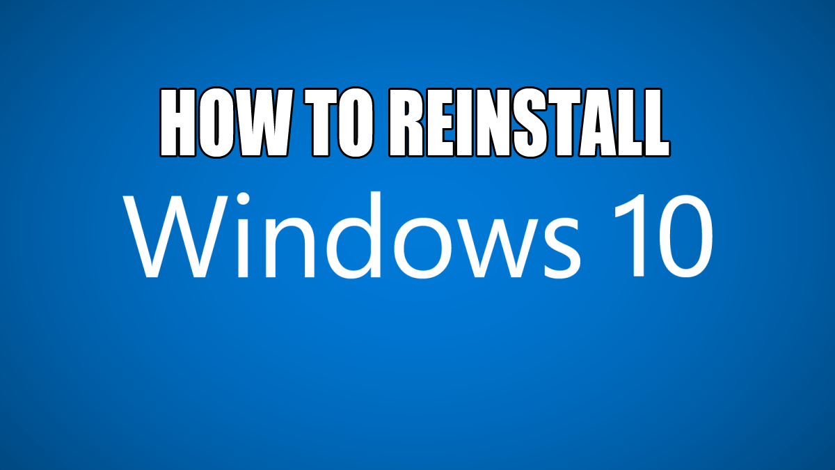 Kako ponovno instalirati Windows 10