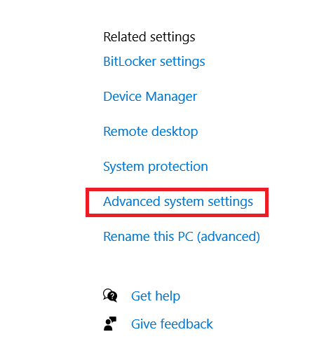 Menú de configuració de Windows 10