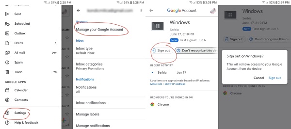 Hvordan finne ut om noen bruker Gmail-kontoen din