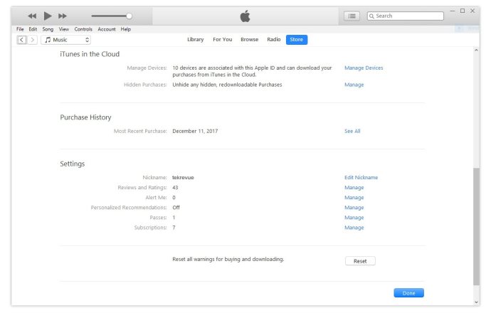 iTunes pretplate na Windows