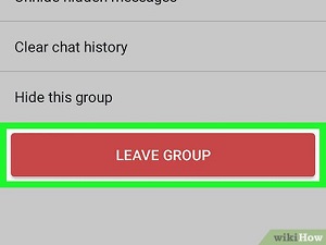 GroupMe گروپ چھوڑیں۔